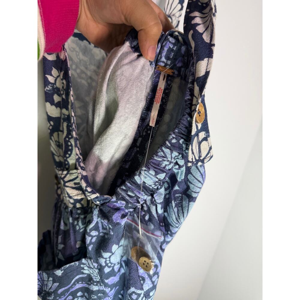 FREE PEOPLE Palm Bay Printed Shortalls Size Small NWOT - Picture 7 of 7